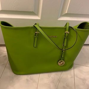 Michael Kors green tote
